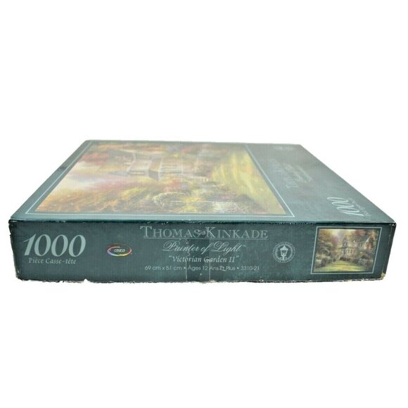 Ceaco Thomas Kinkade Victorian Garden II 1000 Piece Jigsaw Puzzle Complete - Picture 7 of 8